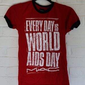VINTAGE MAC COSMETICS WORLD AIDS DAY SHIRT